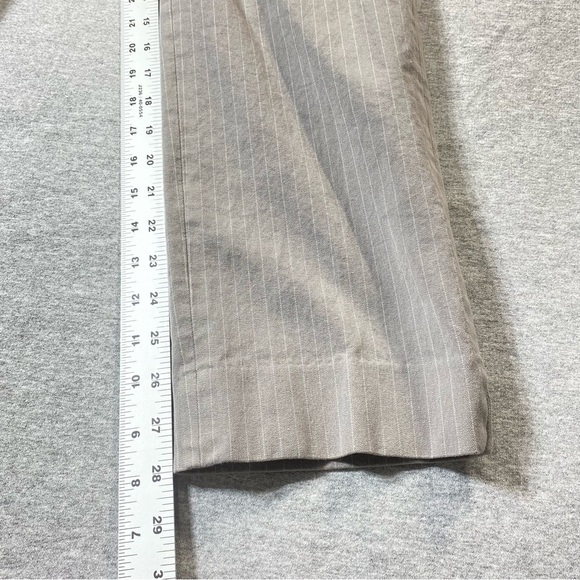 BANANA REPUBLIC Pants Women 8 Gray Pinstripe Sloan Fit Mid Rise Business Slacks - Picture 16 of 16
